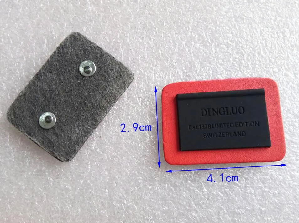 20 шт./лот черная/красная искусственная кожа Пришивные матовые черные