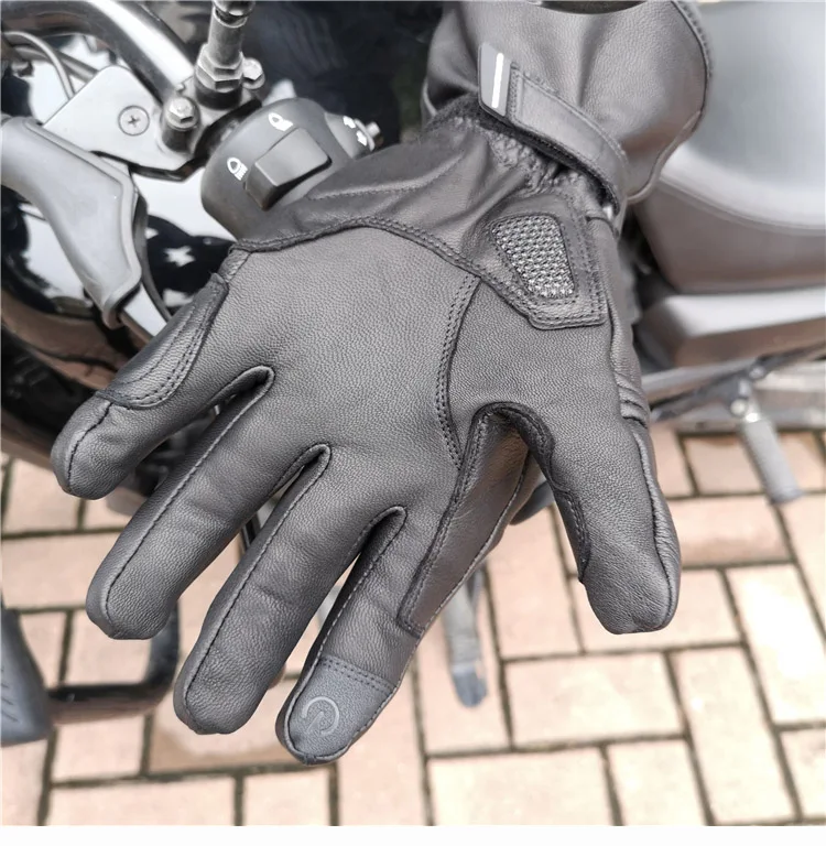 Мотоциклетный гоночный с подогревом Прихватки для мангала guantes moto cicleta Гант rbike luva ciclista кожа сенсорный экран водонепрони