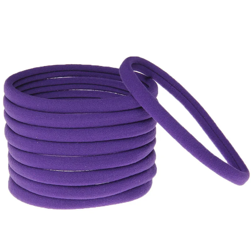 15purple Nishine 50 шт./лот эластичная нейлоновая повязка на голову для маленьких девочек аксессуары для волос DIY повязка на голову для детей модный головной убор - Цвет: 15purple
