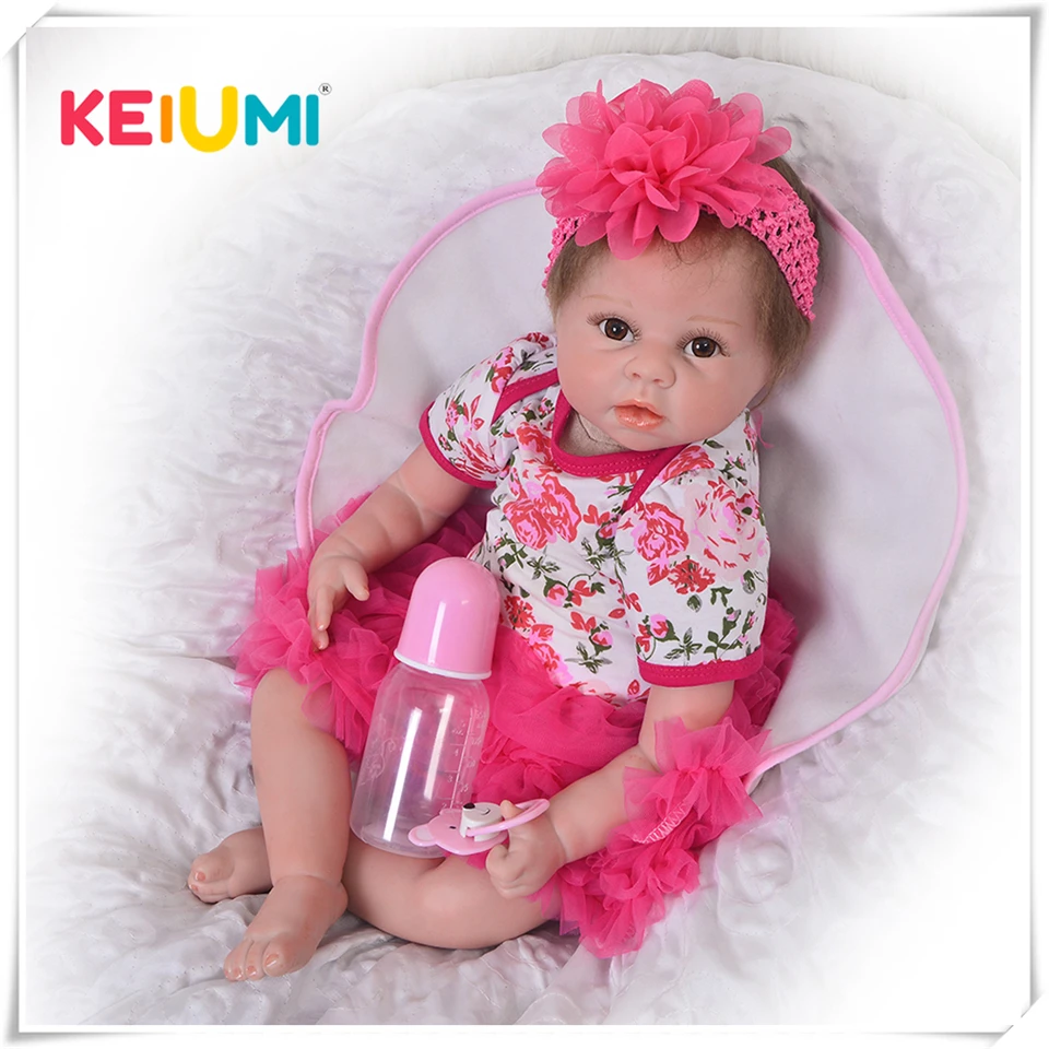 Кукла реборн силиконовая 22 дюйма 55 см|baby reborn dolls|reborn dollsdoll newborn |