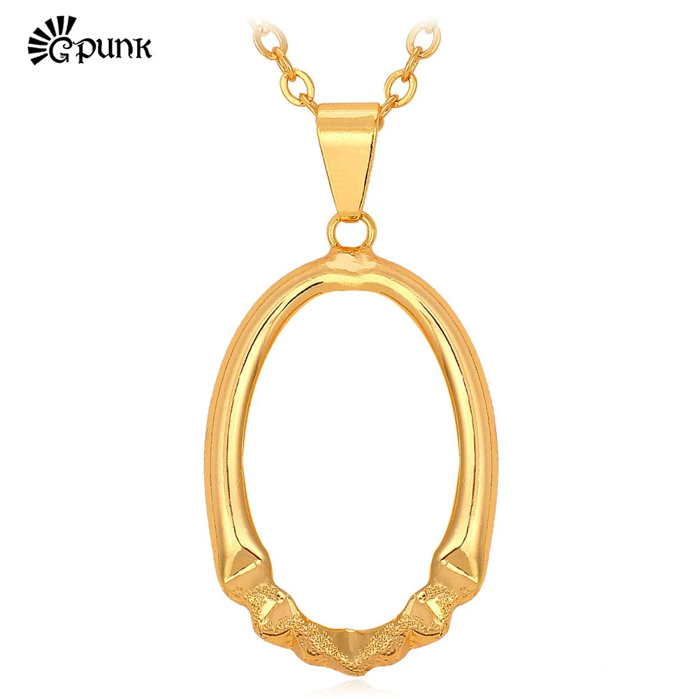 Ожерелье Ellipse круглой формы для женщин ювелирные изделия ожерелья и подвески с