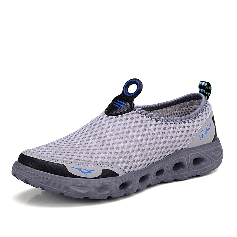 Men Fashion Brand Shoes Summer Breathable Light Mesh Flat Student Couples Slip-On Casual Sneakers |
