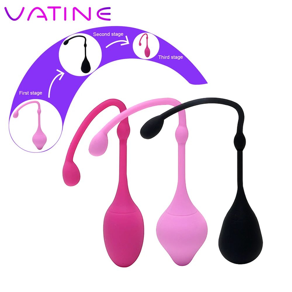 

VATINE 1 piece 3 Stage Vaginal Tight Exercise Ball Adult Product Waterproof Vaginal Ball Kegel Exercise Trainers