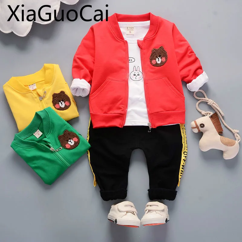 Красные детские комплекты весна 2019 Детские из трех предметов с героями