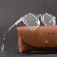 smalj round handmade acetate frame women eyeglasses men goggles optical spectacle demi myopia optical spectacle myopia