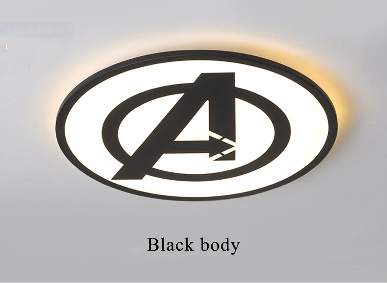 Black body Круглый черный/синий современный светодиодный светильник, люстра для гостиной, кабинета, спальни, кухни, украшение для помещений, Потолочная люстра, освещение - Цвет абажура: Black body