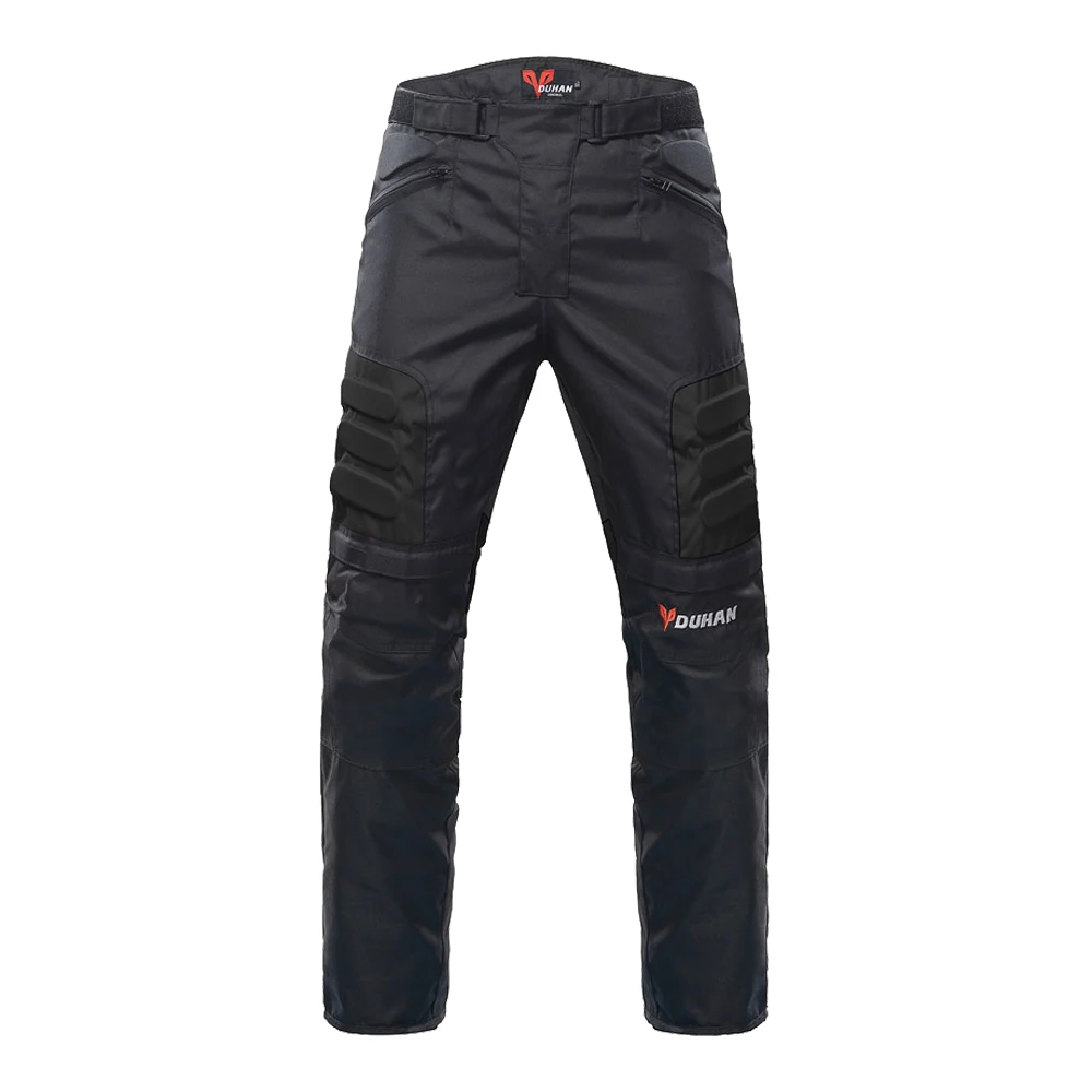 black pants DUHAN, мотоциклетная куртка, Мужская куртка для мотокросса, мотоциклетная защита, мотоциклетная куртка, набор для езды, ветрозащитная Защитная Экипировка - Цвет: black pants