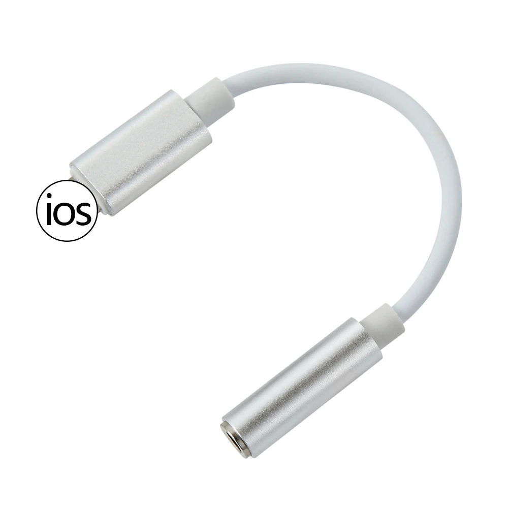 For IOS Headphone Adapter iPhone 7 8 X AUX Lightning Female To 3.5mm Male Adapters Jack Cable | Мобильные телефоны и