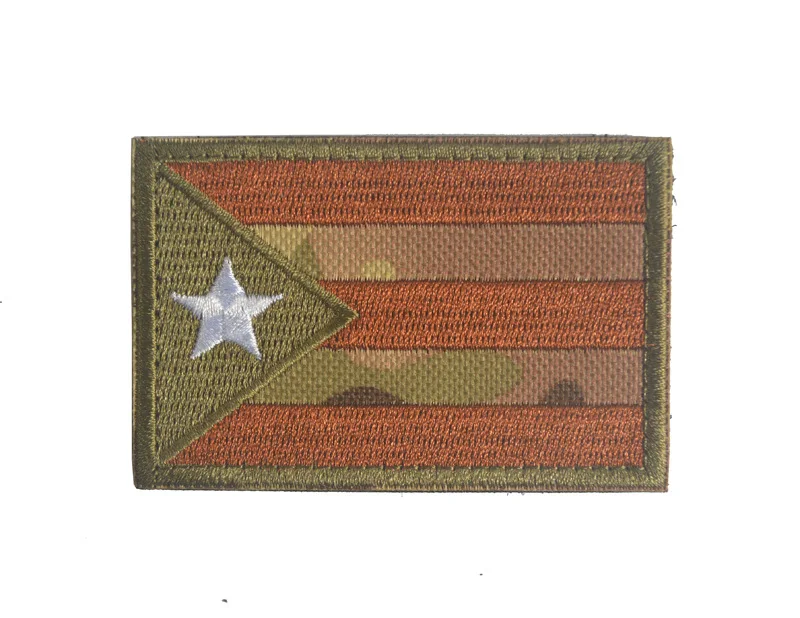 Embroidered America Flag Patches PUERTO RICO MEXICO Badge Tactical Military Hook&ampLoop Embroidery Emblems Appliques | Дом и сад