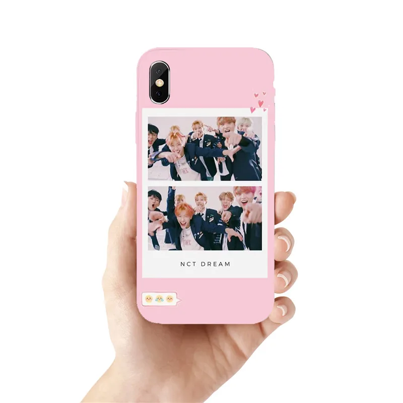 NCT 127 Kpop grupo Menino mace TPU чехол для телефона iphone X XR MAX 8 7 6 S PLUS 5 KPOP K.A.R.D MONSTA | Мобильные