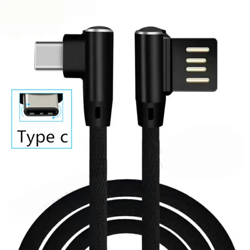 1 м нейлоновое USB 3 Type C usb быстрое зарядное устройство для samsung galaxy s8 s9 s10 a40 Xiaomi Mi 8 9 9T