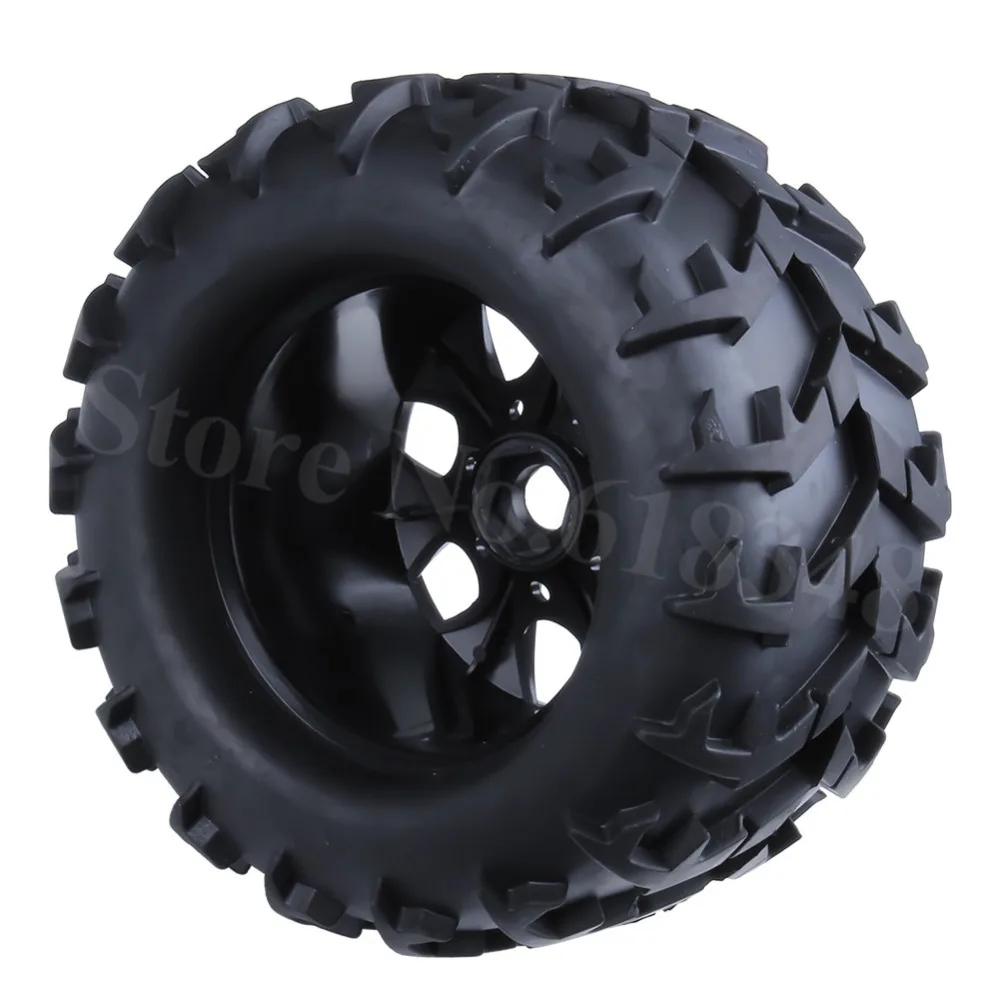 4 шт. 3 2 дюйма 150 мм шины и пластиковые колесные диски RC 1/8 Monster Truck Резиновые 17