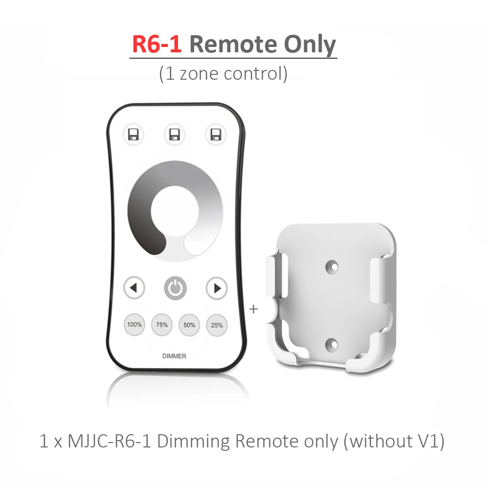 R6-1 Remote Only Светодиодный диммер 12 V 24V PWM Беспроводной диммер 5V 36V Светодиодные ленты Диммер 12 вольт RF 2,4G дистанционное управление Управление для одного Цвет освещение - Цвет: R6-1 Remote Only