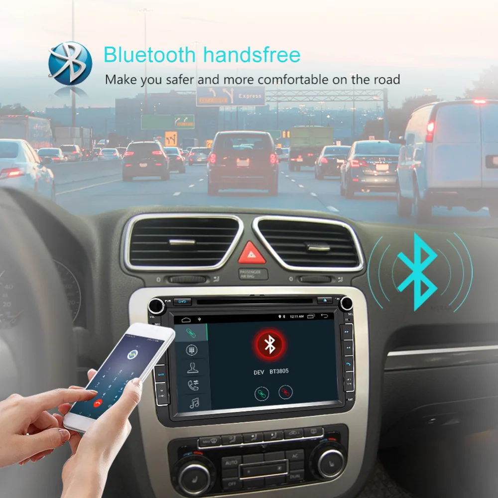 Автомагнитола Junsun 2 din мультимедийный dvd плеер для VW Volkswagen Golf Passat leon Tiguan Polo Octavia Skoda