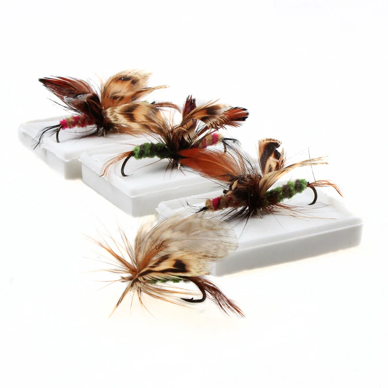 Нахлыстом Мух Сухой Бабочка Рыболовные Приманки и Лосось Форель Fly 48 шт./лот |