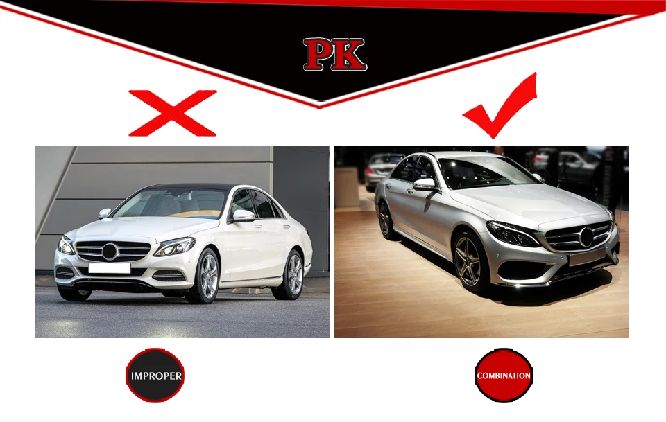 Автомобильный задний бампер диффузор с выхлопных газов для Mercedes Benz C класса W205 4-дверный спортивный C200 C250 C300 C350 C400 C43 AMG 2014UP