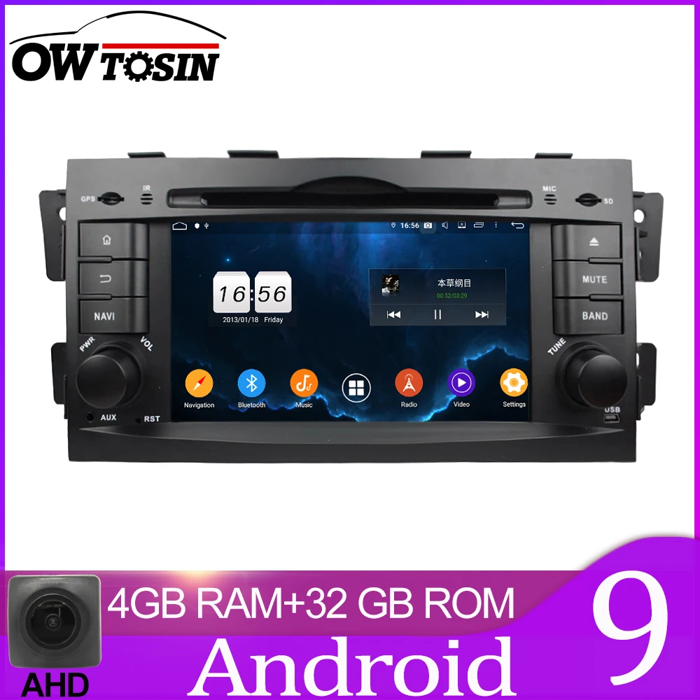 Автомагнитола Owtosin мультимедийный видеоплеер навигация GPS Android 9 0 для Kia mohas Borrego 2008