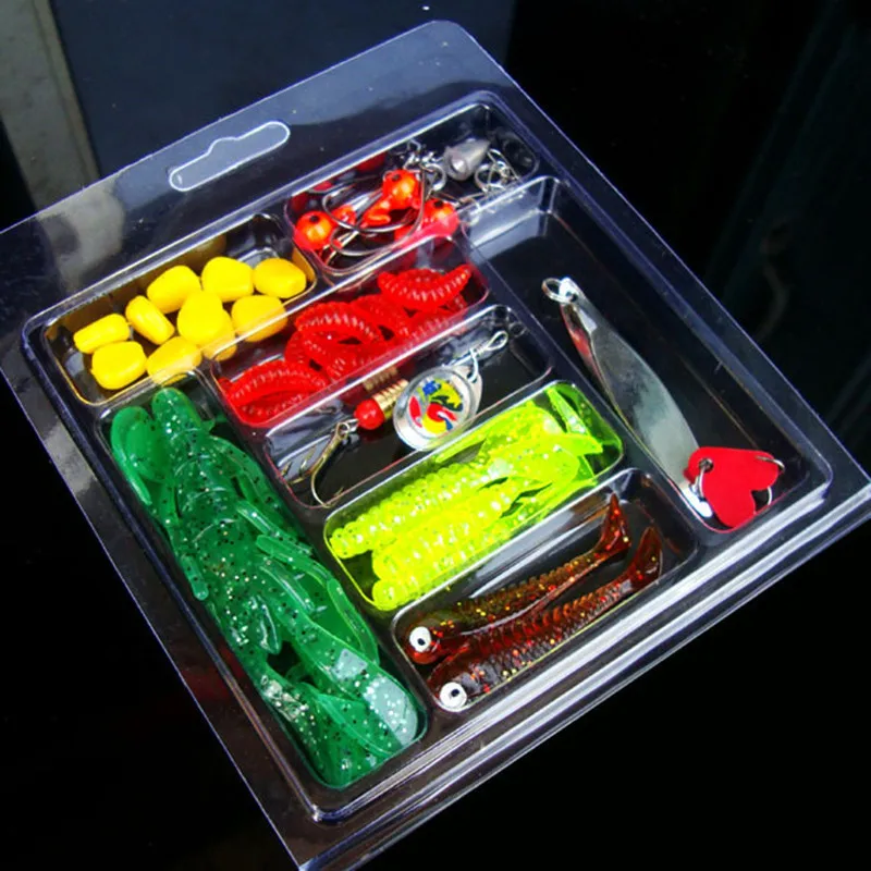 2018 Мягкая приманка в виде червей набор головы лобзик рыболовная с крючками