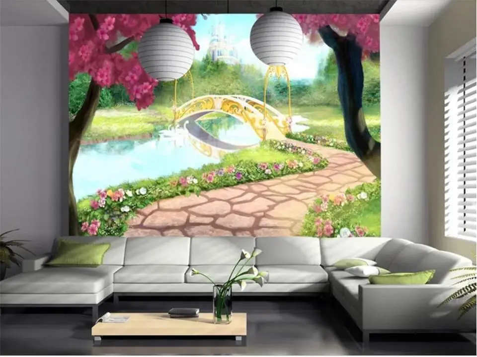 Настенные 3D-обои на заказ для гостиной настенные Стикеры с рисунком сказочной