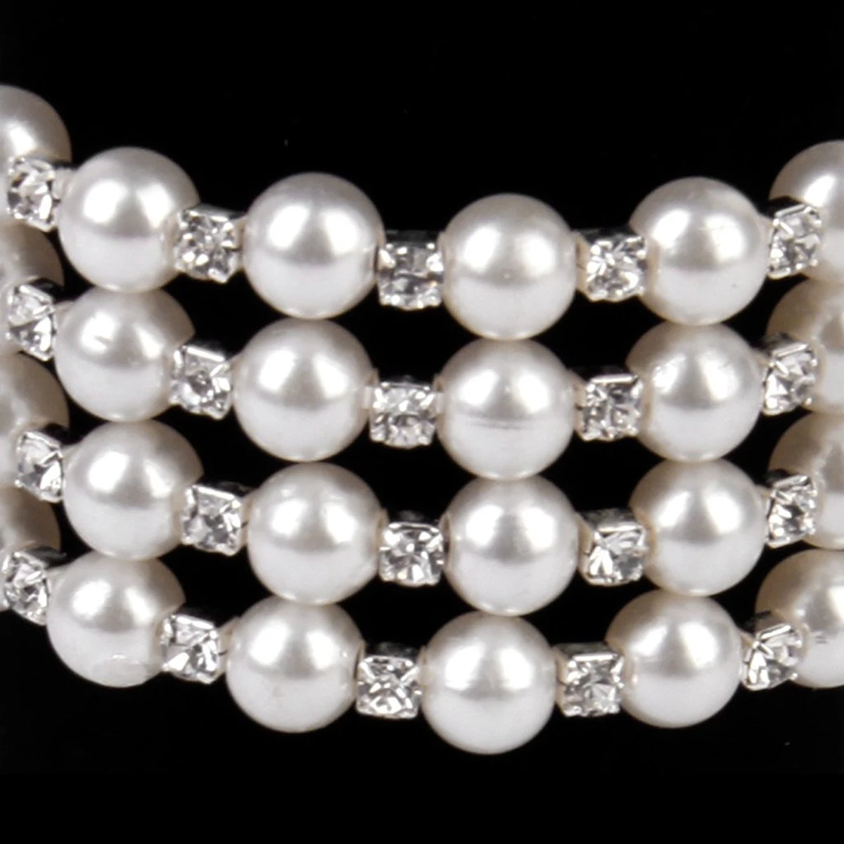 Свадебный браслет с искусственным жемчугом и стразами|bridal bangle|bracelet rhinestonebracelet