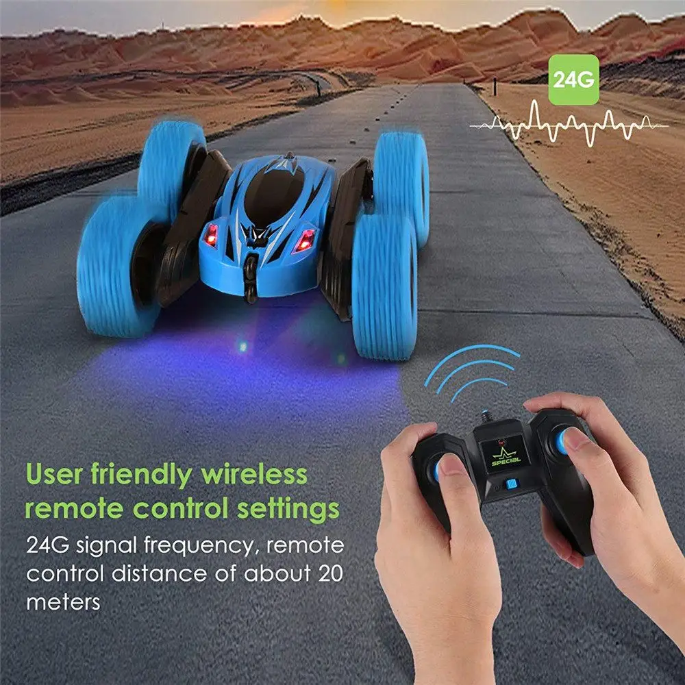 JJRC D828 1/24 Мини RC Автомобиль 2,4G 4WD двухсторонний трюк Rc автомобиль вращение на 360 градусов W/светодиодный светильник игрушка подарки для детей горячий автомобиль