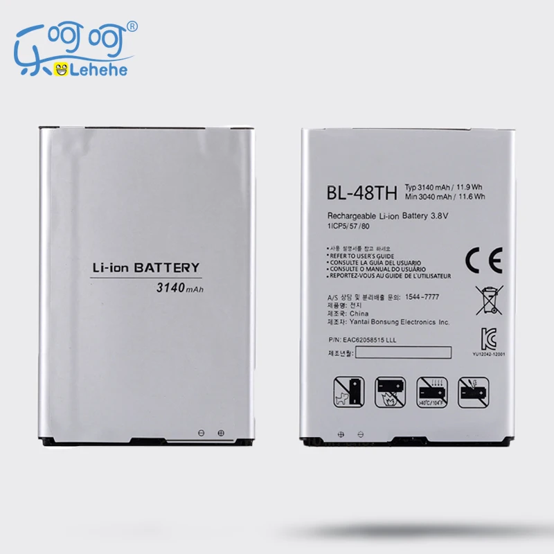 

LEHEHE Battery For LG BL-48TH E940 E977 F-240K F-240S Optimus G Pro E980 E985 E986 3140mAh Replacement Batteries Free Tools Gift