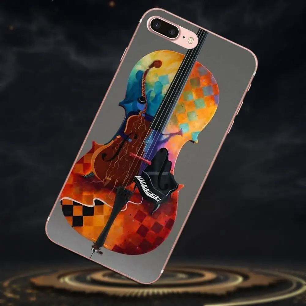 Soft New Style Unique Vivid Violin And Musical For Xiaomi Redmi Note 2 3 3S 4 4A 4X 5 5A 6 6A Pro Plus | Мобильные телефоны и