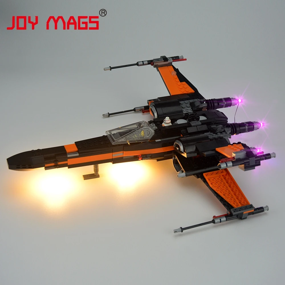 Светодиодный светильник JOY MAGS Only для истребителя X Wing совместим с моделями 75102/05004