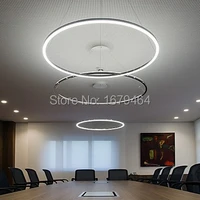 led 60cm fashion pendant lamp modern design living led 1ring35w ring office lamp meeting room lamp and