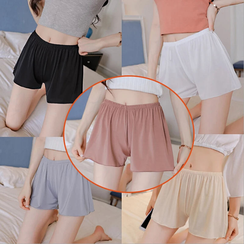 Женские безопасные шорты сексуальное нижнее белье атласные короткие брюки