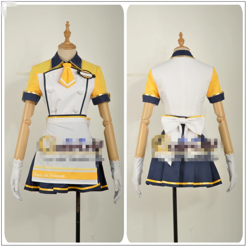 

Косплей-костюм японского Амина Lovelive Rin Hoshizora, платье для разбудки мороженого, индивидуальный пошив, горячая распродажа, одежда для девочек
