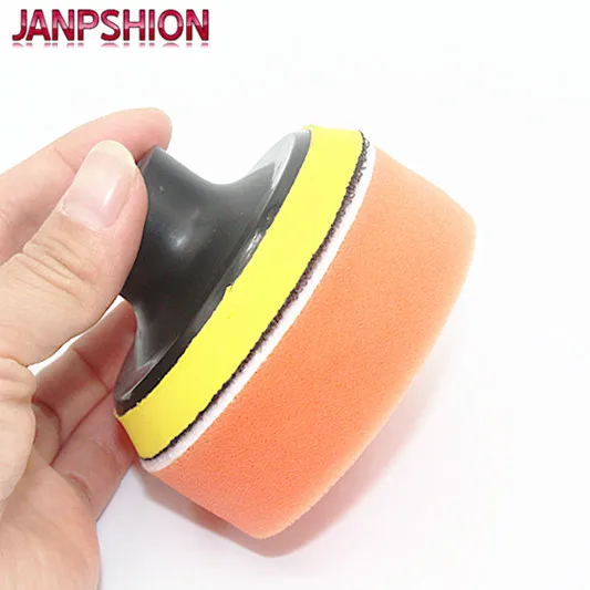 JANPSHION 10 шт. 80 мм 3 "плоская губка для полной полировки, набор для полировки автомобиля, чистка, восковая Чистка, уход за лакокрасочным обслуживанием