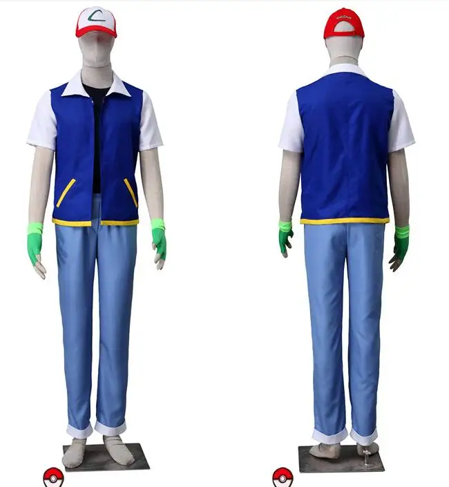 

Pokemon Pocket Ash Katchum Suit Cosplay Costume Pokemon Cosplay Costumes full set