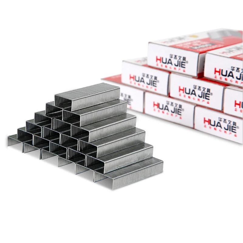 1000 шт. коробка для скрепок настольных степлеров металлические скобы офисных и