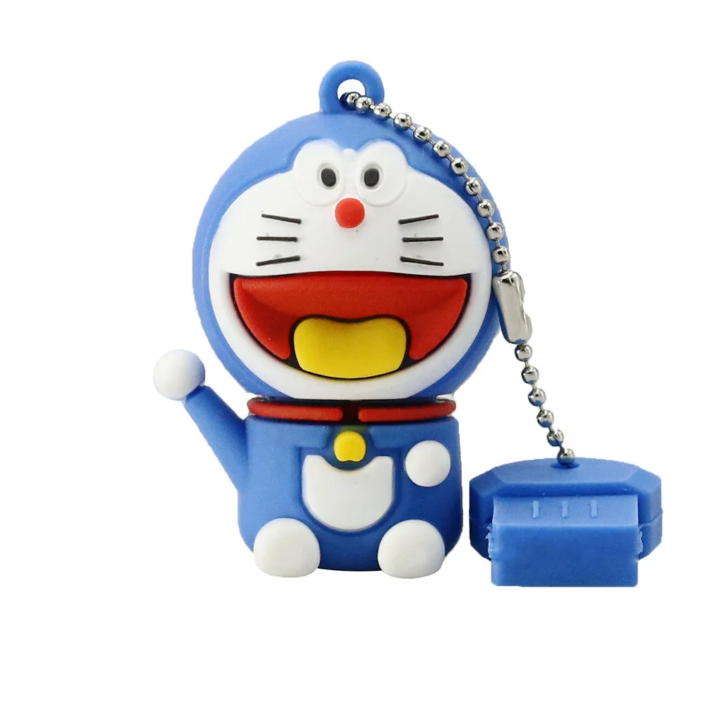 style1 USB 2,0 флеш-накопители мультфильм Doraemon Cat карта памяти, Флеш накопитель 4 ГБ 8 ГБ 16 ГБ 32 ГБ 64 ГБ 128 Гб флешки Usb-флэш-диск подарки - Цвет: style1
