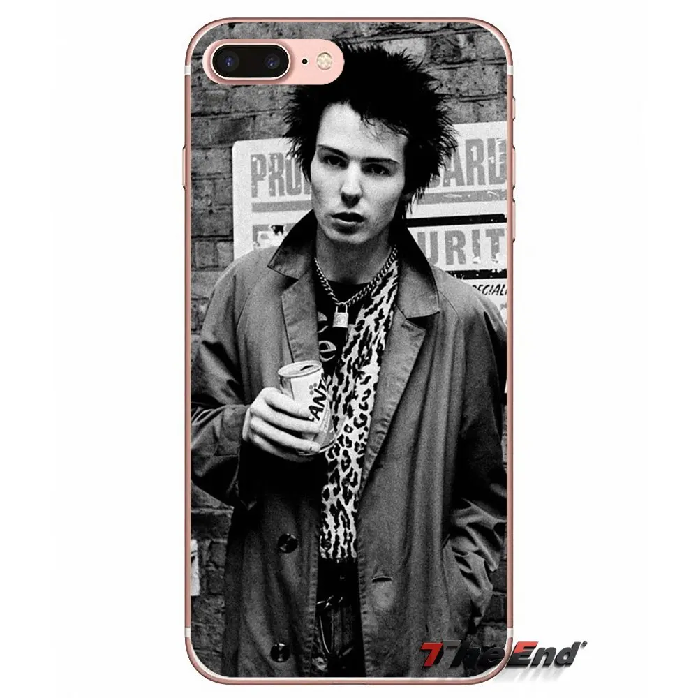 Секс пистолеты Sid порочный Мягкий силиконовый чехол для iPhone X 4 4S 5 5S 5C SE 6 6S 7 8 Plus Samsung