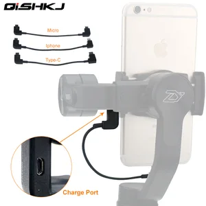 Зарядный кабель Lightning Type-C, Micro-USB, для Zhiyun Smooth 4, 3 Q, Feiyutech Vimble 2, Android, Samsung, iPhone