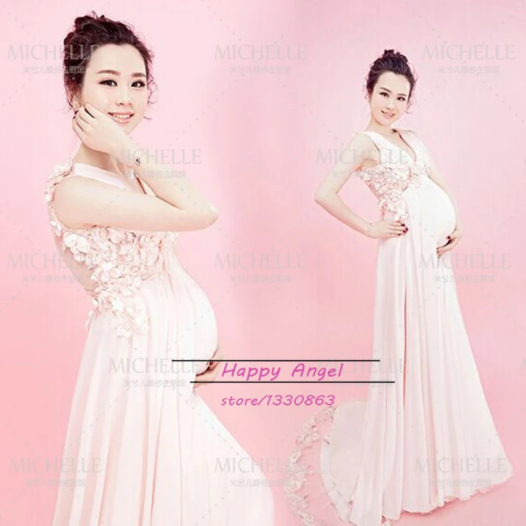 Реквизит для беременных женщин благородное длинное белое милое элегантное