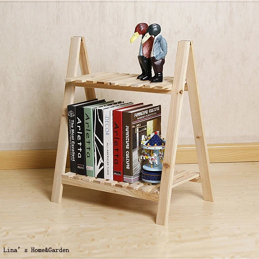 Напольная небольшая деревянная планка складная лестница Цветочная полка|flower
