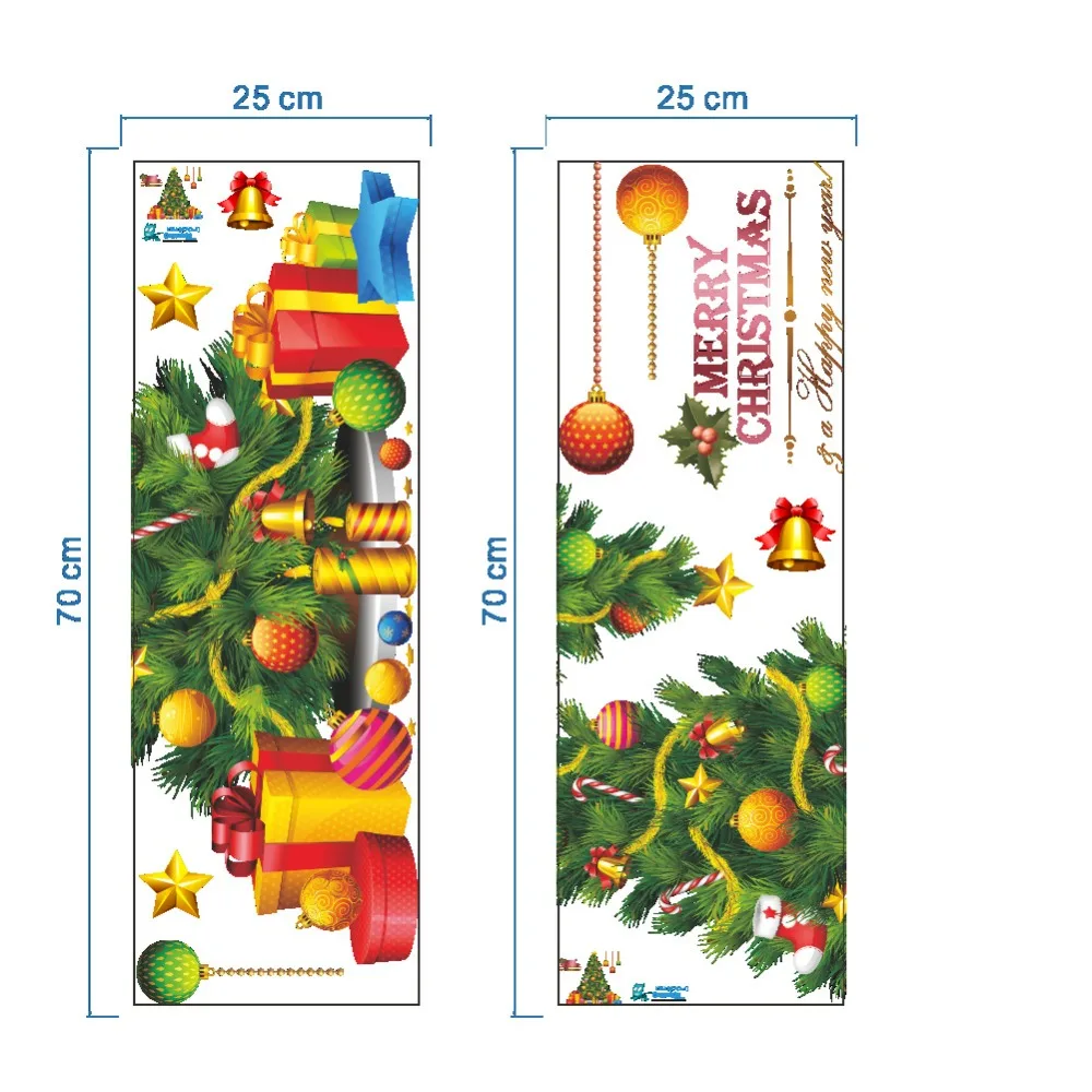 DIY стикер на стену Рождественская елка виниловые наклейки стены съемные s Фреска