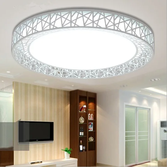 Led ceiling lamp round living room lamp atmosphere creative modern minimalist ceiling lamp bird's nest restaurant master bedroom