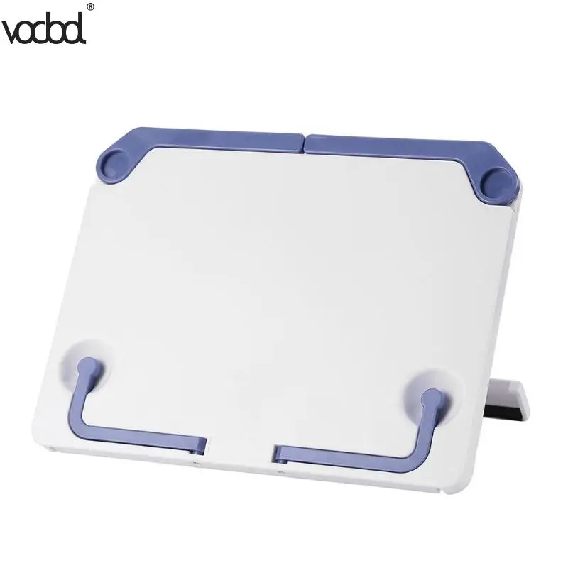 

VODOOL Portable Book Holder Shelf Reading Stand Books Document Recipe Shelf Folding Cookbook Tablet Holder Organizer Rest Rack