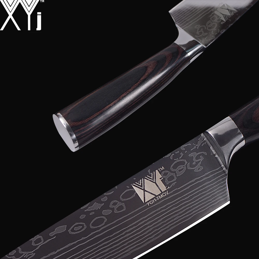 XYj 8 'ƍ'' 5 'Ɖ 5'' набор кухонных ножей из нержавеющей стали дамасский
