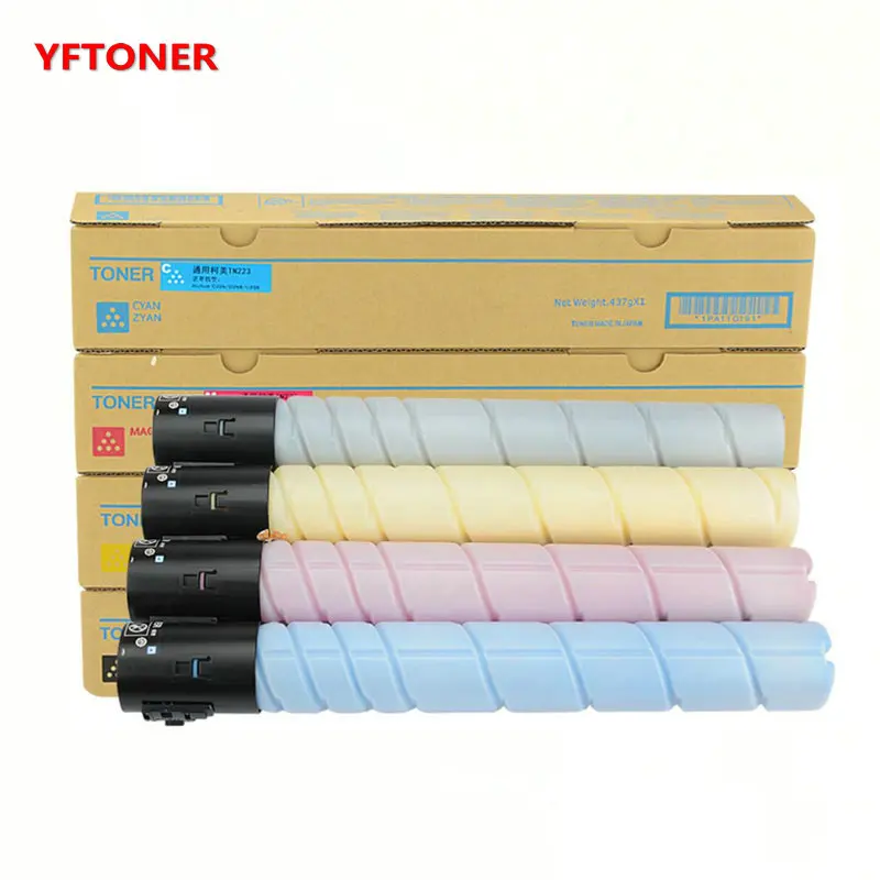 YFTONER TN 223 224 тонер картридж для Konica Minolta TN223 TN224 C226 C256 C266 C7222 C7226 принтера|Картриджи с