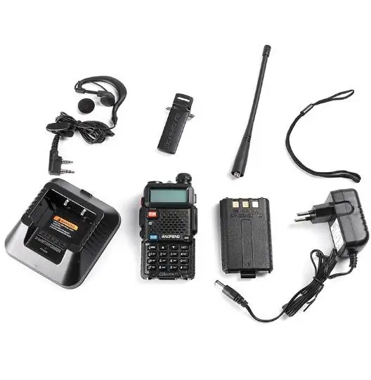 128CH 5W VHF UHF 136-174Mhz & 400-520Mhz two way Radio BF UV5R Professional CB radio station Walkie Talkie Baofeng