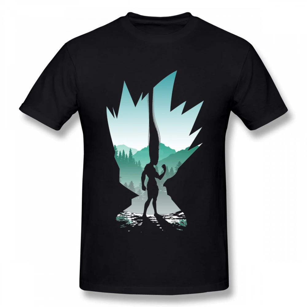Gon Hunter X Hunter футболка Homme Футболка Мужская Новое поступление Лето для мальчика Качественный хлопок - Цвет: Черный