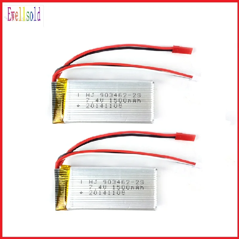 Ewellsell 2 шт. 7 4 В 1500 мАч 20C литий-полимерный аккумулятор для wltoys V913 RC вертолет L959 L969 L979