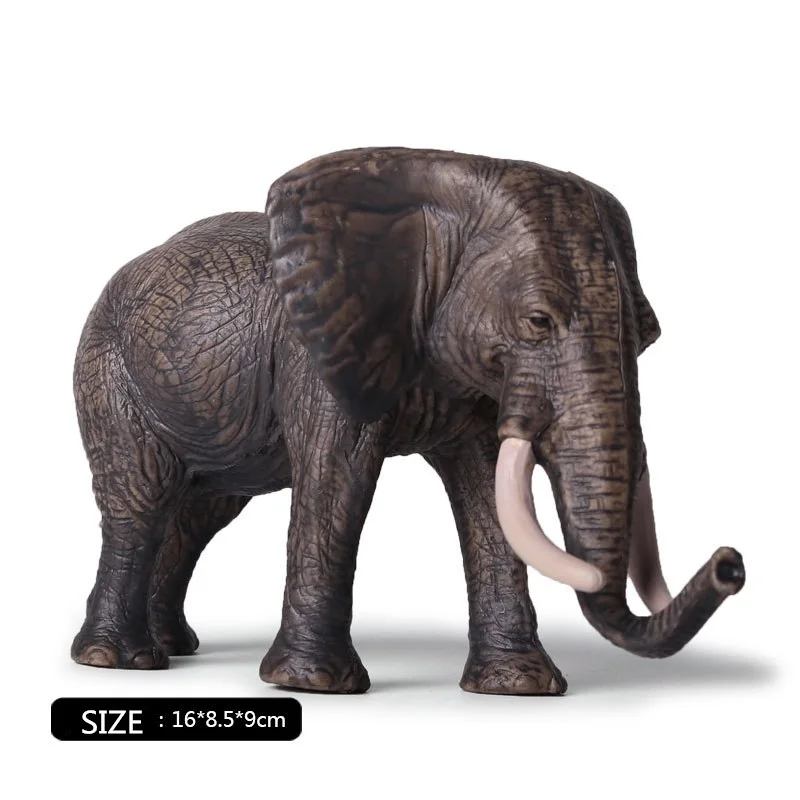 Elephant 2 Фигурка слона, фигурки животных, офисный стол, украшение для гостиной, украшение для дома, детский подарок, игрушки - Цвет: Elephant 2