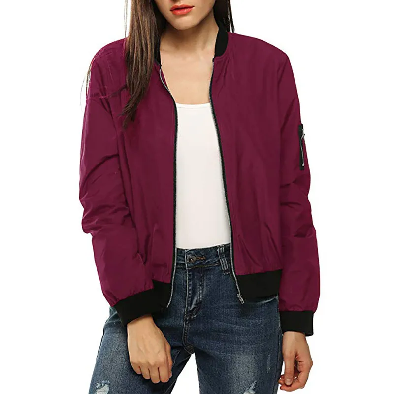 

Summer Women Windbreaker Jacket 2021 New Fashion Women Thin Basic Bomber Jacket Long Sleeve Coat Casual Female Jacket Outerwear