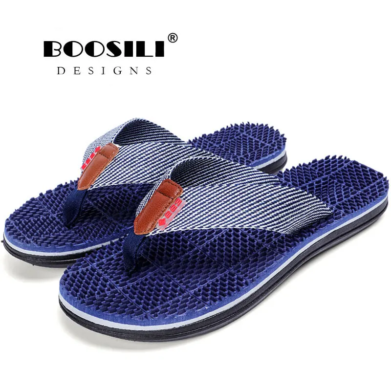 Zapatillas hombre; Лидер продаж года; модные массажные Вьетнамки; мужские уличные Тапочки для ванной; Высококачественная Мужская нескользящая обувь в полоску на плоской подошве